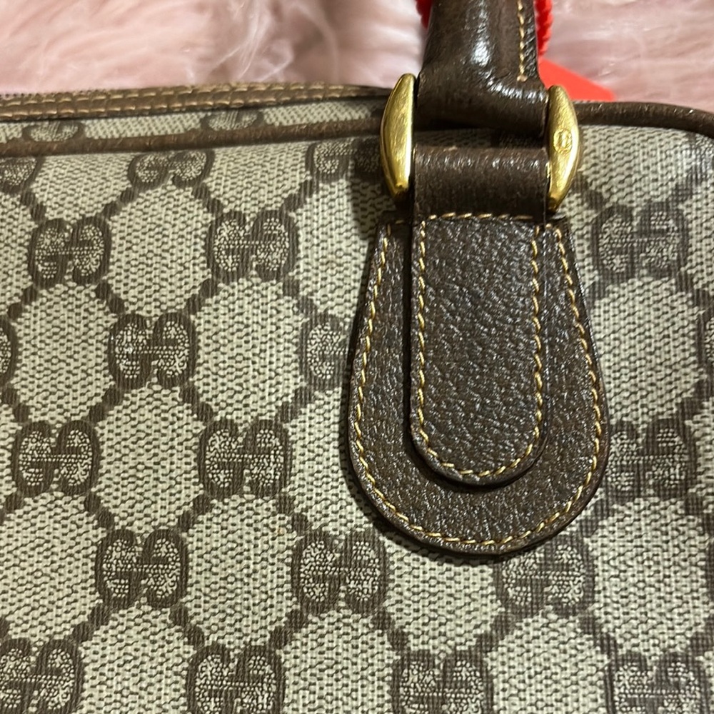 Gucci Brown Monogram Small Dome Handbag, Authentic, Vintage, Pre Loved - Picture 3 of 16